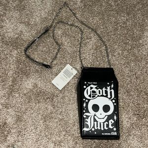 Black “Goth Juice” bag.